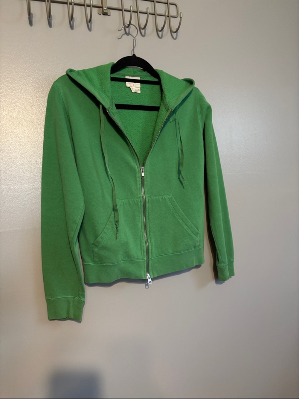 Nike Green Zip-Up Hooded Utility Jacket